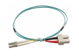 Buy cheap Duplex PC UPC LSZH Single Mode Fiber Patch Cord / Fiber Optic Jumper Cable from wholesalers