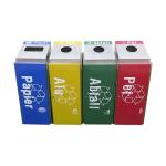 Stainless Steel 380L*400W*10000H Mm Recycling Sorting Bins