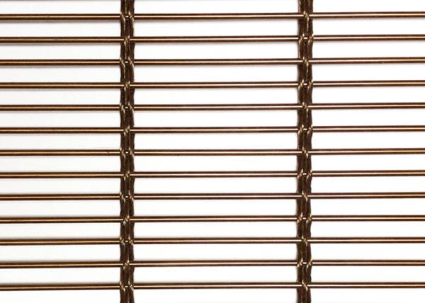 Buy cheap Rose Gold 10ft Stainless Steel Grill Mesh Curtain Plain Weave Nano Coating from wholesalers