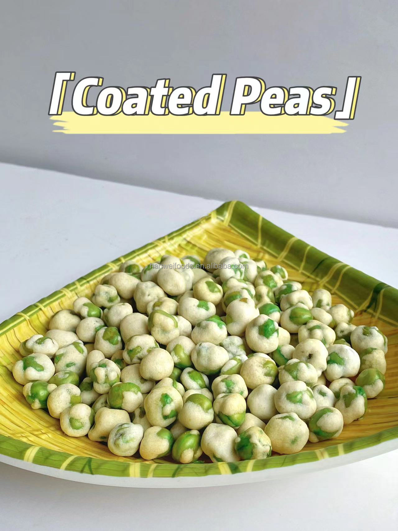 ODM Green Pea Snack Chili Coated Hard Texture Salted Roasted Peas