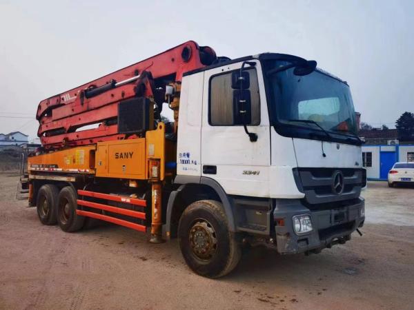Buy cheap 2014 Sany Heavy Industry 38 Meters Mercedes Benz Second Hand Concrete Pump Truck from wholesalers