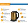 Buy cheap Spray paint stainless steel water kettle electric kettle for boiler from wholesalers