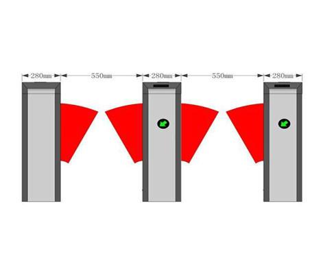 Buy cheap Soft Wing SUS304 DC Motor Optical Barrier Turnstiles from wholesalers