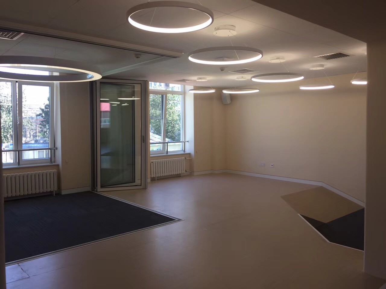 CR1200X75mm 3 Ring Led Pendant Light 5800lm Circle Pendant Lamp