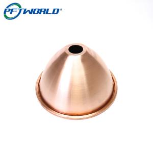 Buy cheap Customizable Silver Copper Metal Spinning Parts With Ra3.2 Roughness product
