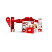 Buy cheap 10'*20' Aluminum extrusion trade show booth exhibit display custom tradeshow product