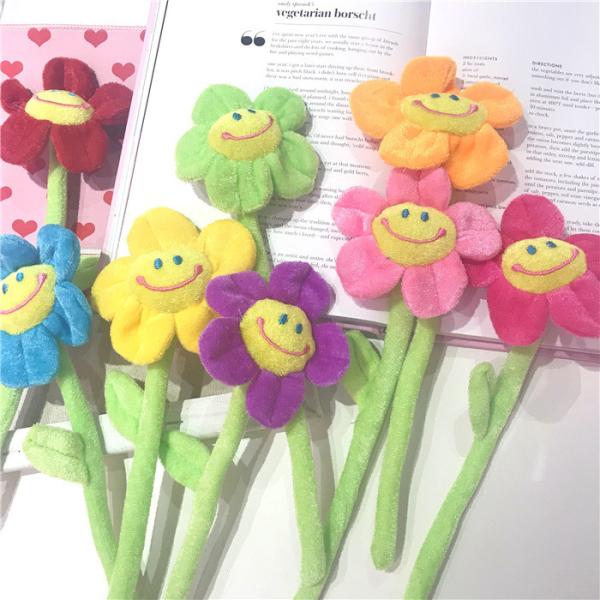Multiple Color Sunflower Bouquet Creative Rose Curtain Flower Clasp Plush Doll