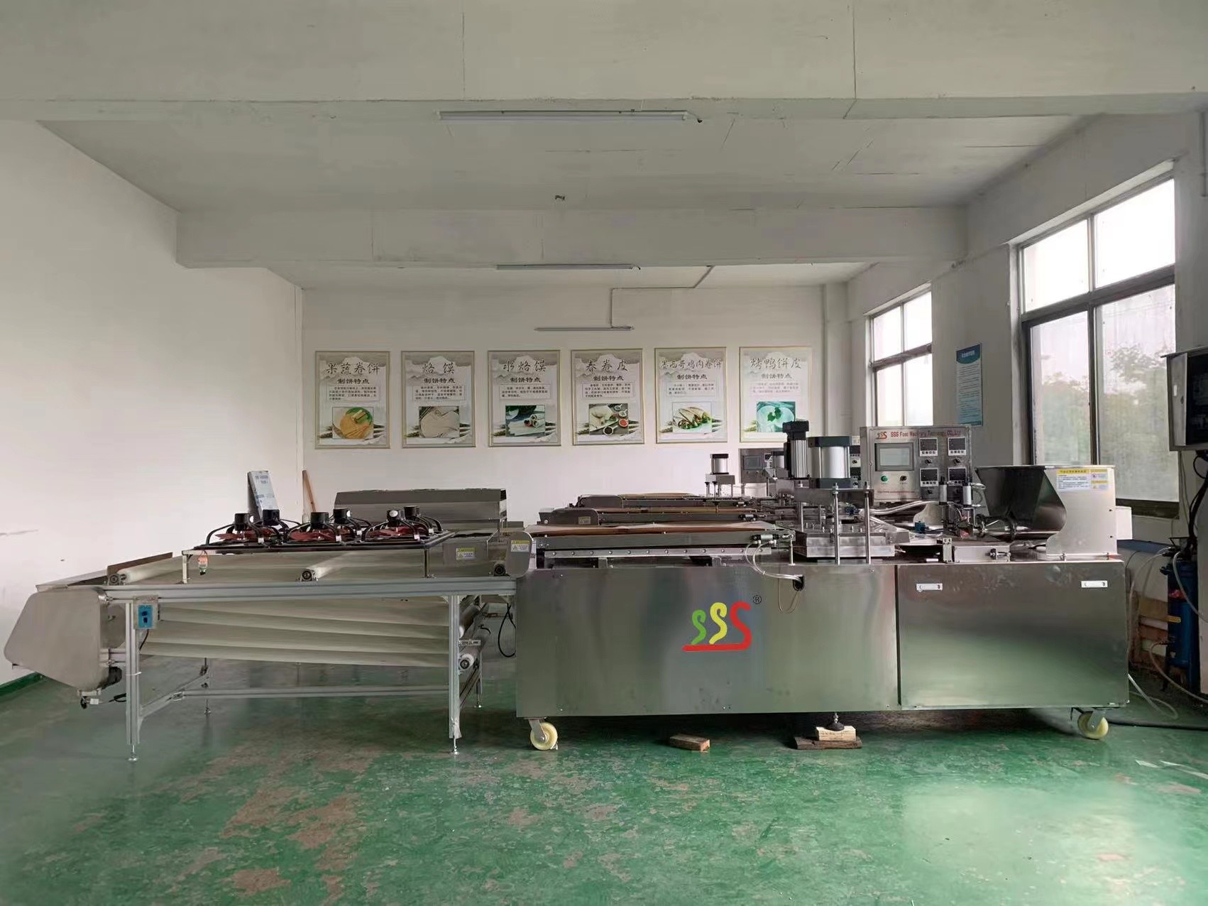 220V / 380V Tortilla Production Line Stainless Steel Tortilla Making Machine
