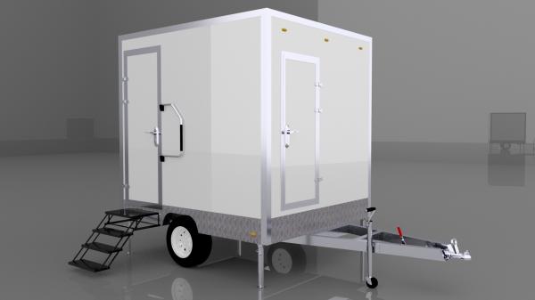 Affordable Functional and customizable Mobile single shower Trailer Outdoor