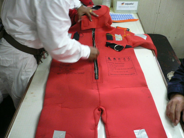 EC/CCS/MED certificate marine lifesaving immersion suit