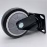 Buy cheap 8 Inch Black PU Swivel Caster with 360 Degree Top Plate from wholesalers