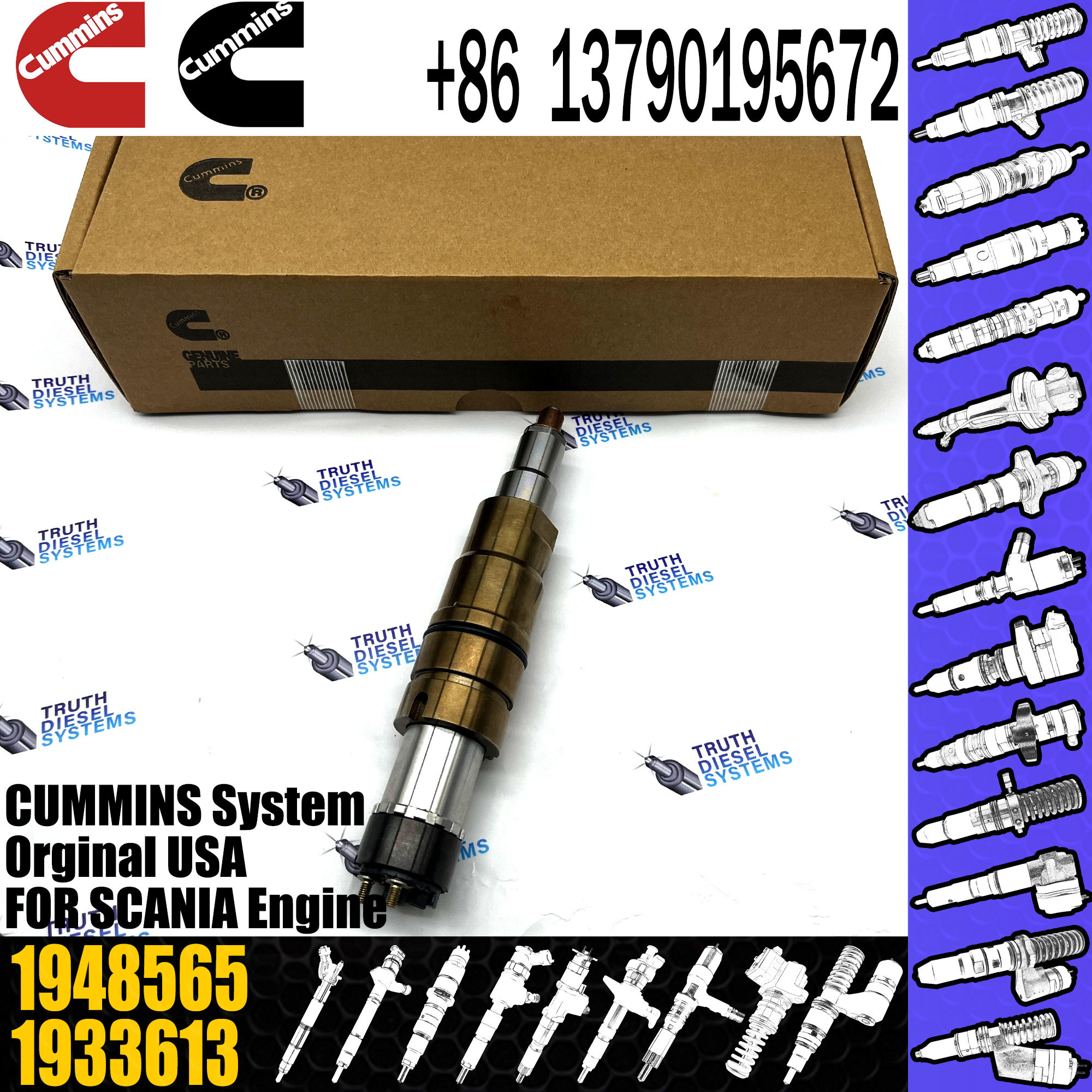 Fuel Diesel Injectors Nozzle 2897320 2872289 2030519 1948565 2872544 4384363 5579419 for Cummins