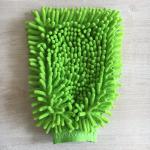 House keeping washing absorb mitt 100% polyester microfiber mitt gloves