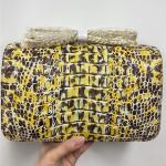 Authentic Crocodile Skin Women Flap Bag Genuine Alligator Leather Lady Colorful