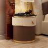 Buy cheap Stainless Steel Modern Bedside Tables 650mm Marble High End Nightstands from wholesalers