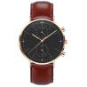 Buy cheap Multi Functional 42mm Leather Strap Wrist Watch 3BAR Water Proof Watch OEM from wholesalers