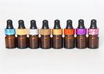 E Liquid 5ml Amber Boston Round Bottles Dropper Bottles With Rubber Cap