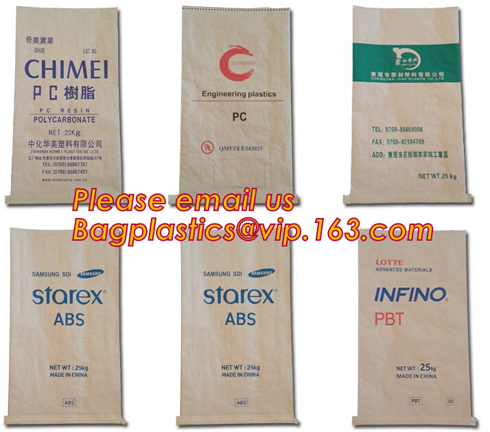 25kg kraft paper bag Cement,Flour,Rice,Fertilizer,Food,Feed Bag,customized logo printing durable moisture proof,bagease