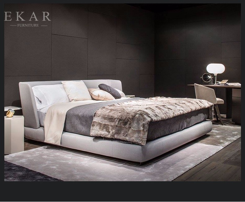 Bed Design Furniture Wooden Fabric 1.8M Bed ZZ-BD001