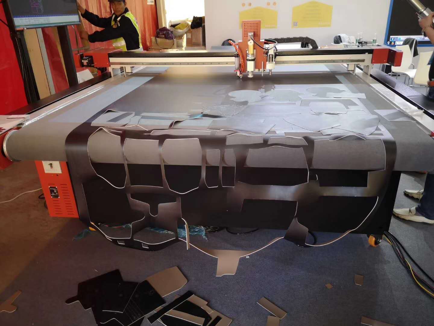 Fabric Textile Cutting Machine Design for White Paper Leather FOAM Cashmere Wool Cotton