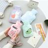 Buy cheap Hot Water Pouch Warm Flannel Flocking Hand Warmer Filled Mini Explosion-proof Portable Hot Water Bag Outdoor from wholesalers