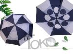 Manual Open Ladies Vented Golf Umbrella Windproof Canopy Nylon 190T Fabric