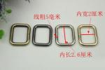 2018 Bag metal accessories 26 mm light gold iron square buckles with hanging