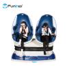 Buy cheap 9d VR machine 3d headsets glasses 2 seats blue 9d cinema virtual reality simulator vr games for sale from wholesalers