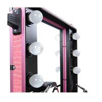 Buy cheap Pink Pro Rolling Studio Cosmetic Makeup Case with Light product