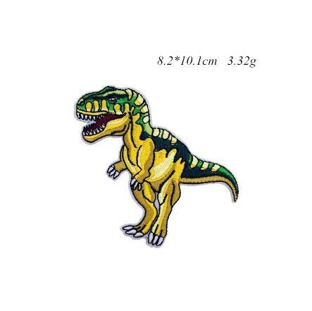 Quality Iron on Embroidery patch Dinosaur embroidery patch for children for sale