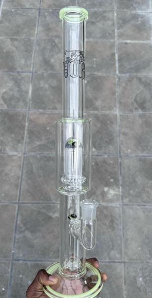 Buy cheap 34mm Male Female Freezable Glycerin Coil Glass Ash Catcher for Smoking Water Pipe from wholesalers