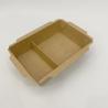 Buy cheap Custom Printed Food Paper Trays Disposable Takeout Brown Packaging from wholesalers