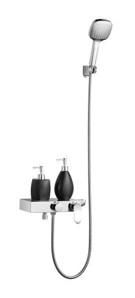 Buy cheap 8% Nickel Brushed Stainless Steel Shower Set Wall Mounted from wholesalers