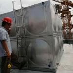 SUS304 Cubic Rectangular Sectional Welded Water Tank 0.5*0.5M