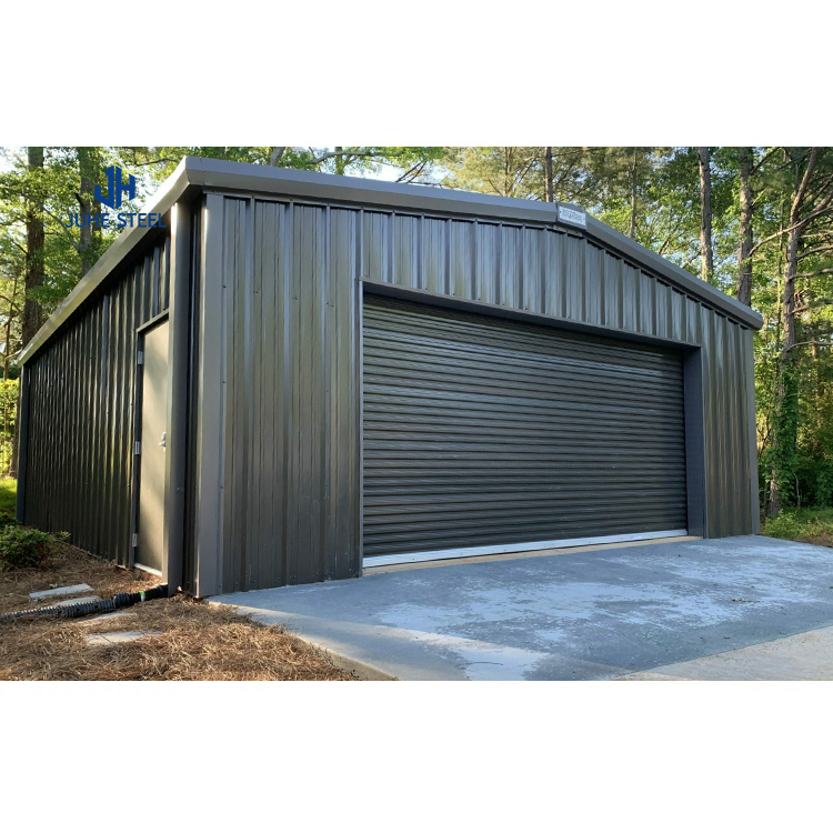 Metal Structure 2 Car Garage Shelter for Outdoor Steel Structural Steel Frame Workshop