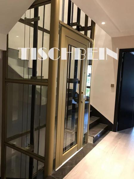 Buy cheap 0.4m/s 5 Person VVVF Residential Home Elevator Stainless Steel Cabin Automatic Center Door Opening For Private House from wholesalers