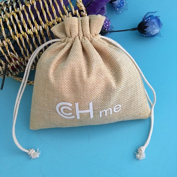 Jute Bracelet Jewelry Display Linen Watch Pillow With Logo Printed