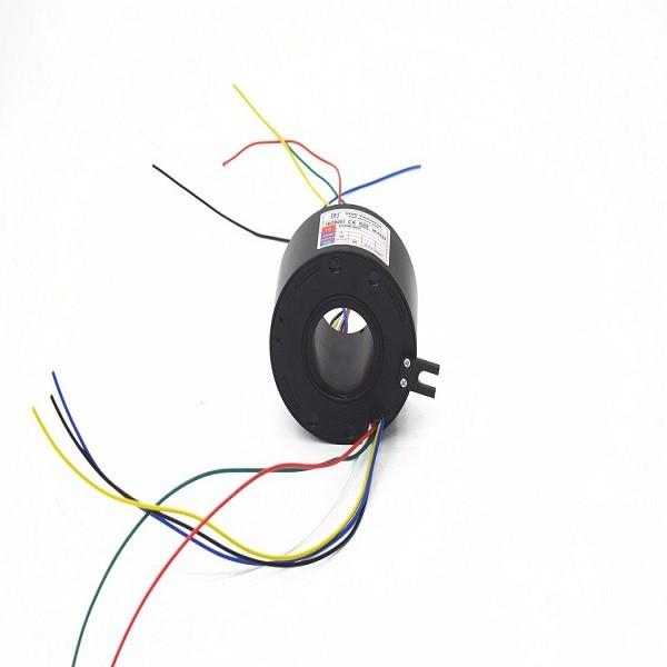 Buy cheap Aluminium Alloy 300rpm 15A 50mm Hollow Shaft Slip Ring from wholesalers