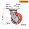 Buy cheap 125mm 5 Caster Wheels Heavy Duty 700kg Load Plate Mount Rigid Castor Wheel from wholesalers