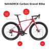 Buy cheap Black Red SAVA Gravel Bike Racer 700cx40c Trail Double Disc Brake from wholesalers