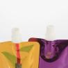 Buy cheap 300ml Purple Yellow Stand Up Pouch plastic Screw Covers from wholesalers