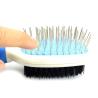 Buy cheap Double Side Pet Hair Brush Fashionable Customized Shape Blue / Pink Color from wholesalers