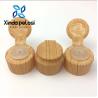 Buy cheap 28mm Flip Top Plastic Bottle Caps Cosmetic Packaging Natural Bamboo Bottle Container Head from wholesalers