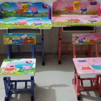 Buy cheap Pink Childrens Desk Chair With Storage Combo Small Cartoon Pattern Printing product