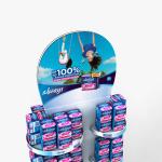 Oral Care Products Cosmetic Display Stand Free Standing Metal Wire Display