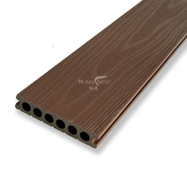 Buy cheap Coffee Round Antislip Co Extrusion WPC Hollow Decking from wholesalers