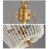 Buy cheap Modernized rustic iron chandelier with wooden beads lampshade (WH-CI-39) from wholesalers
