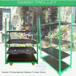 Danish Trolley Flower Hand Trolley Plastic Shelf Supermarket Exclusive Use