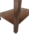 White quart simple design American hotel Custom made dark walnut Wooden bathroom