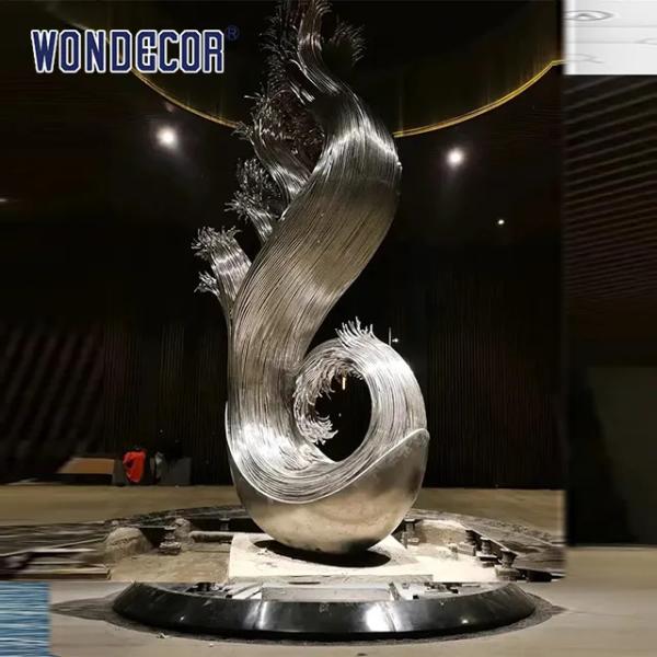 Buy cheap Custom Outdoor Casting Stainless Steel Sculpture Large Abstract Steel Sculpture from wholesalers